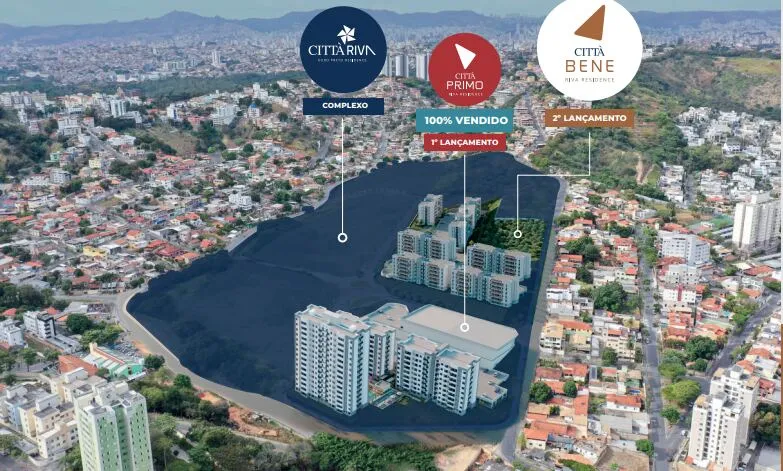 Evolução do empreendimento Città Riva: Città Primo e Città Bene