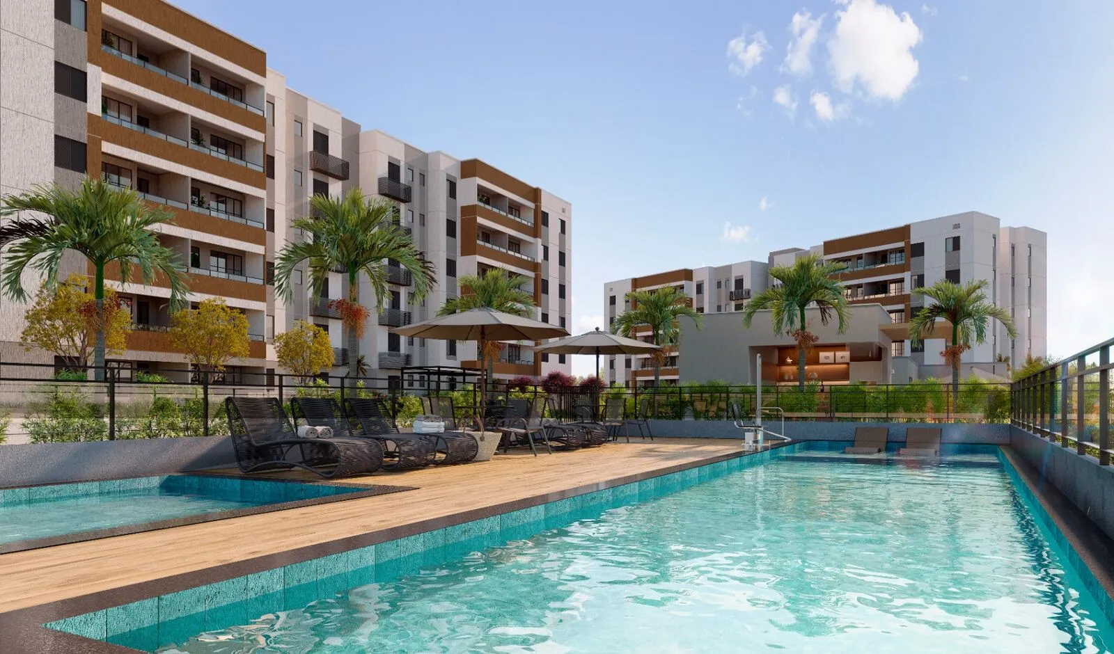 Piscinas adulto e infantil, Città Bene Riva Residence