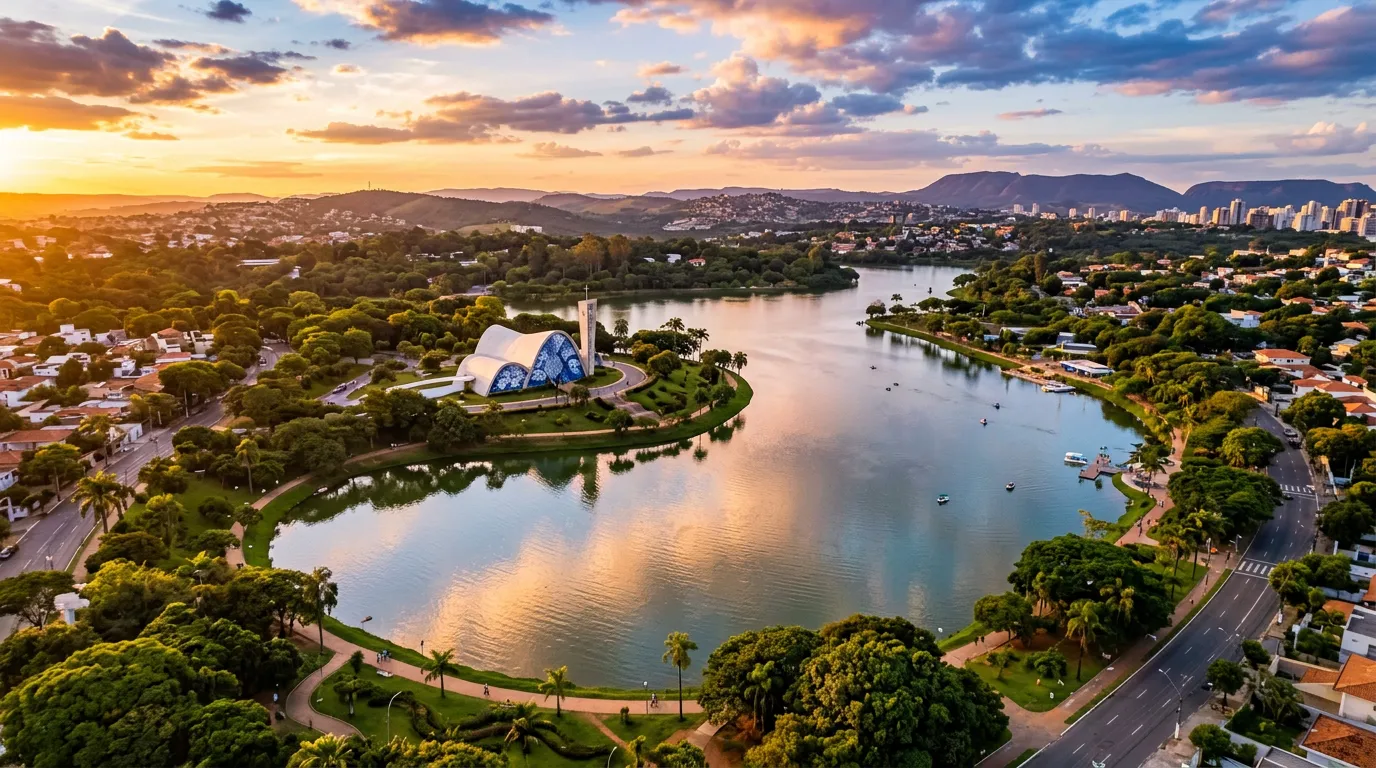 Lagoa da Pampulha, Città Bene e região do Bairro Ouro Preto